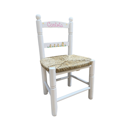 Silla de madera infantil personalizada