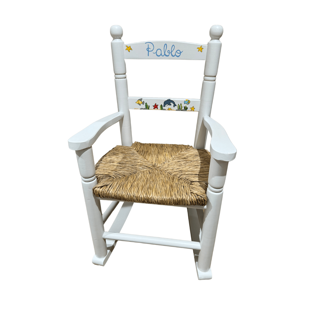 Mecedora Infantil de Madera Personalizada