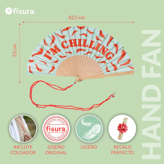 Abanico “I’m chilling” menta