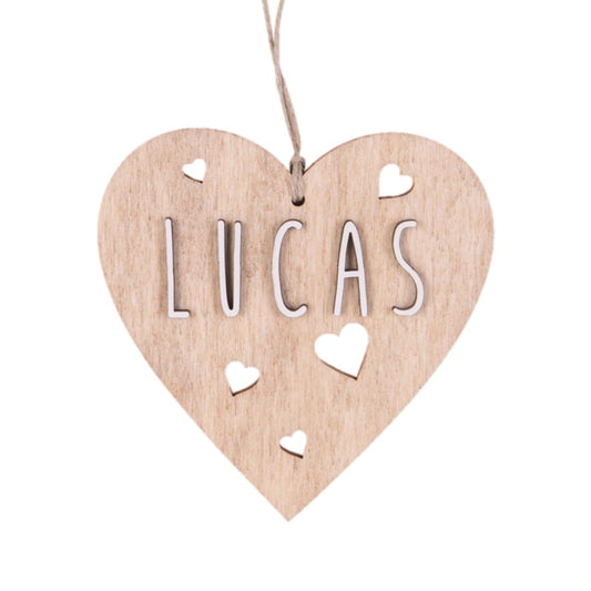 Corazón personalizado de madera