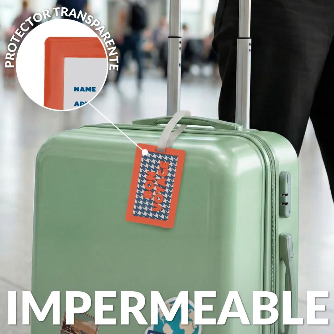 Accesorio de viaje Bon Voyage para reconocer la maleta fácilmente
