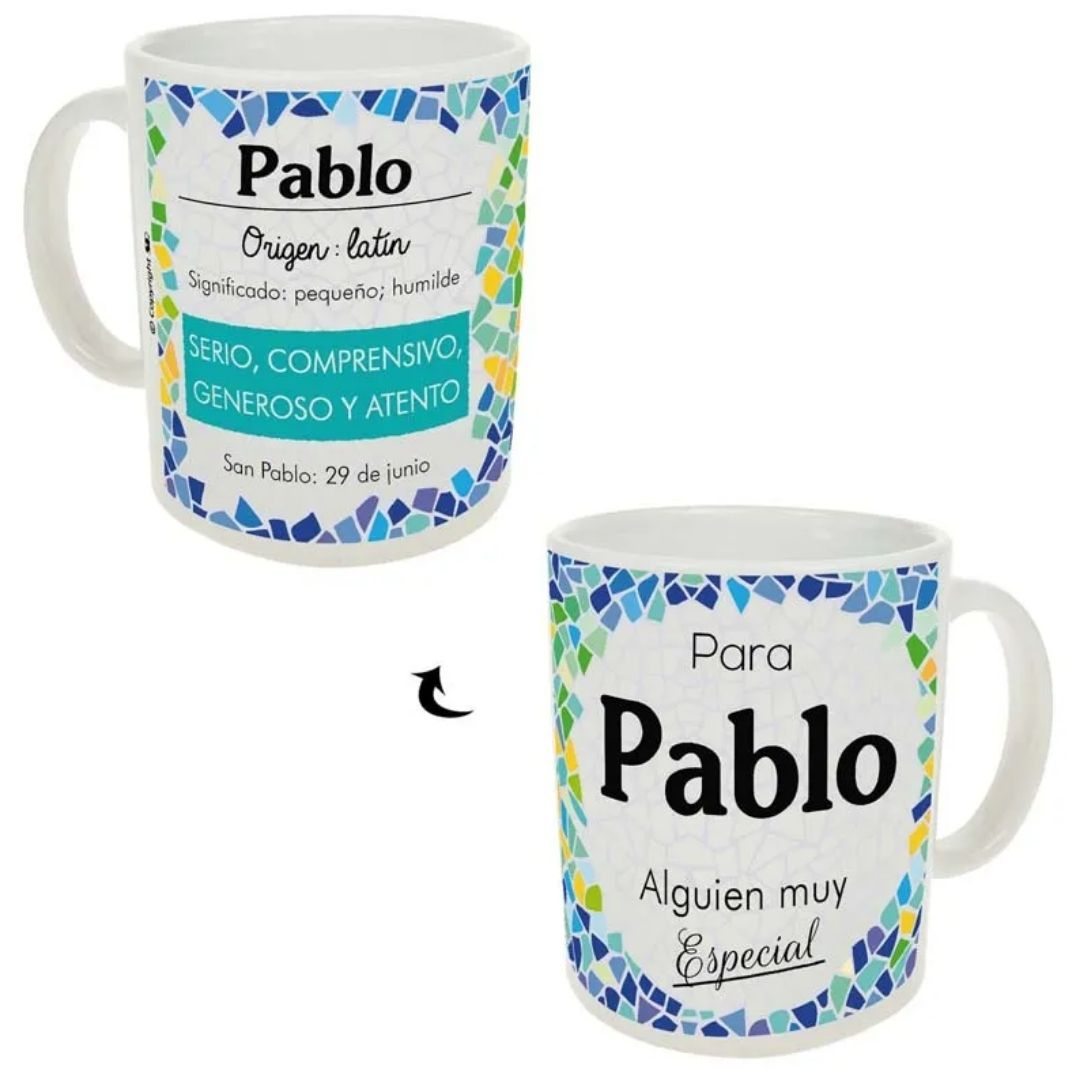 Taza trencadis personalizada