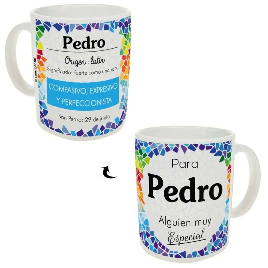 Taza trencadis personalizada