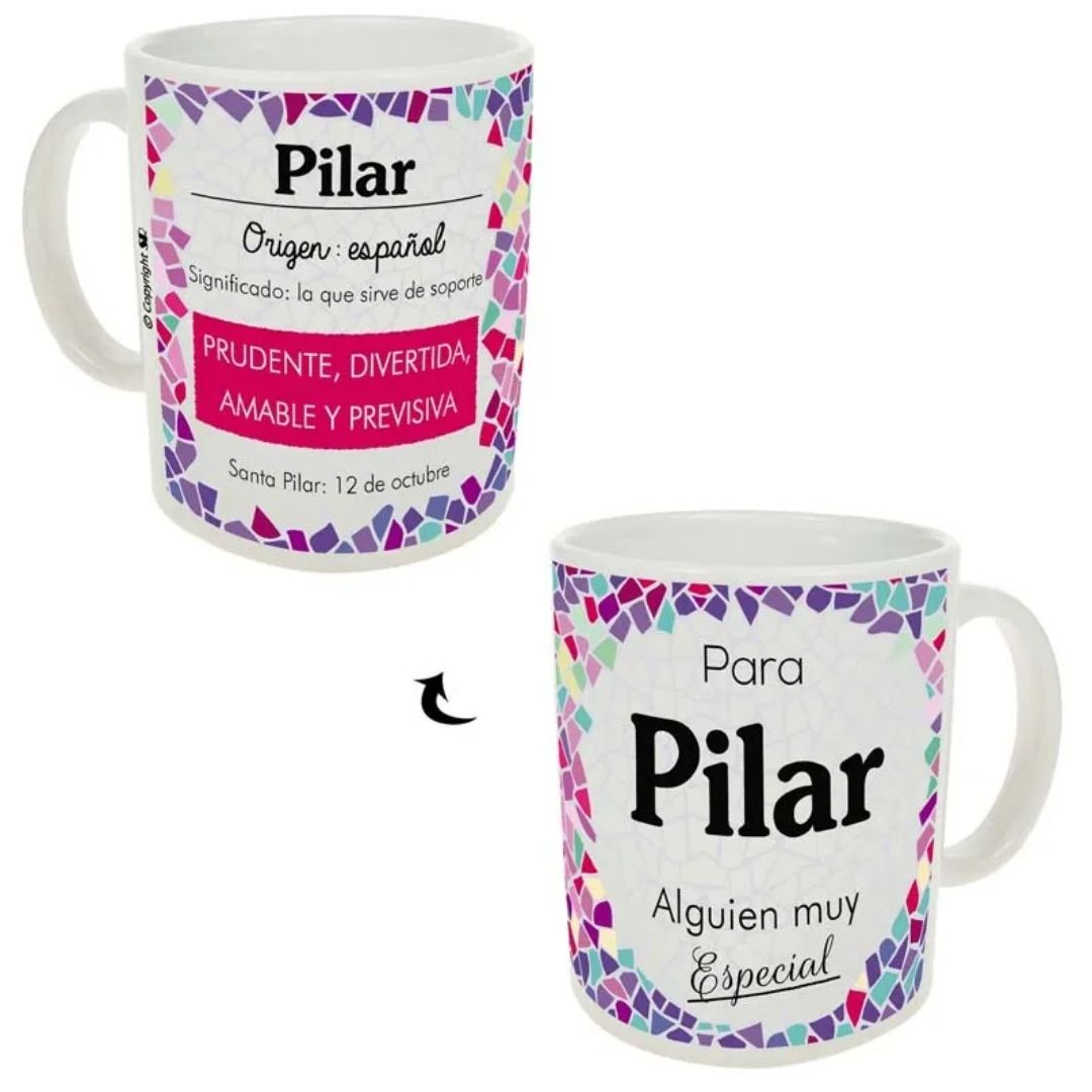 Taza trencadis personalizada