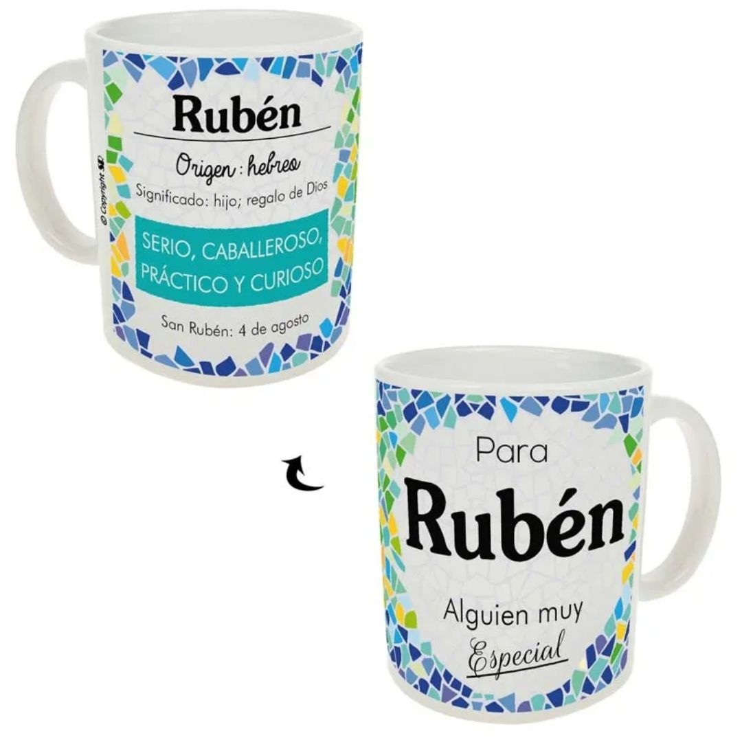 Taza trencadis personalizada