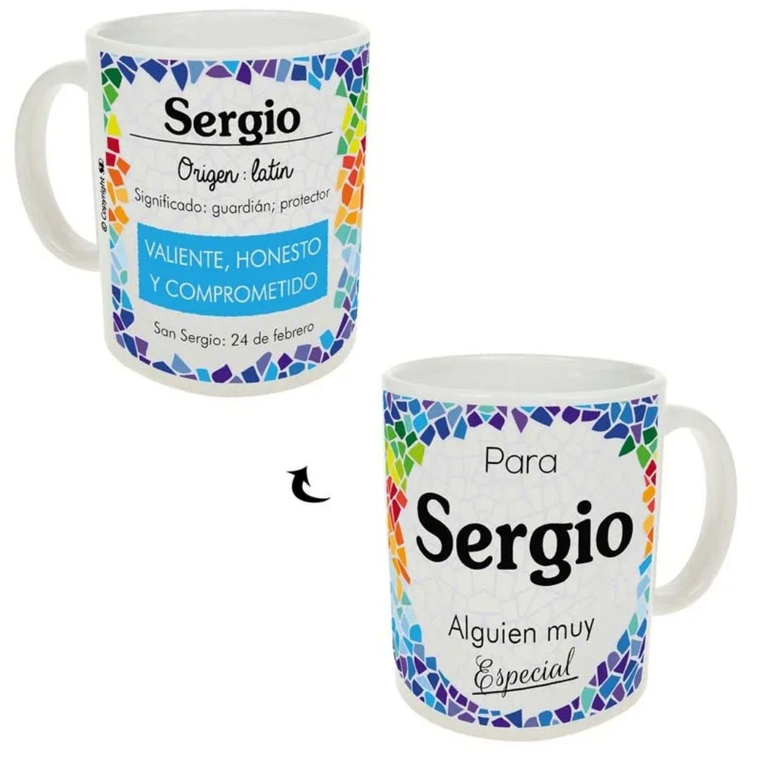 Taza trencadis personalizada