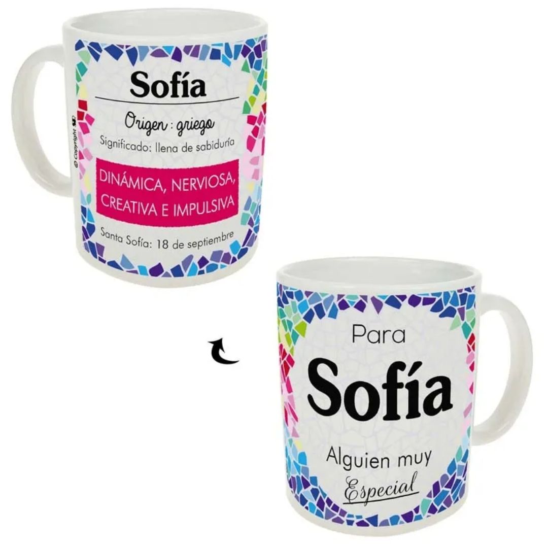 Taza trencadis personalizada