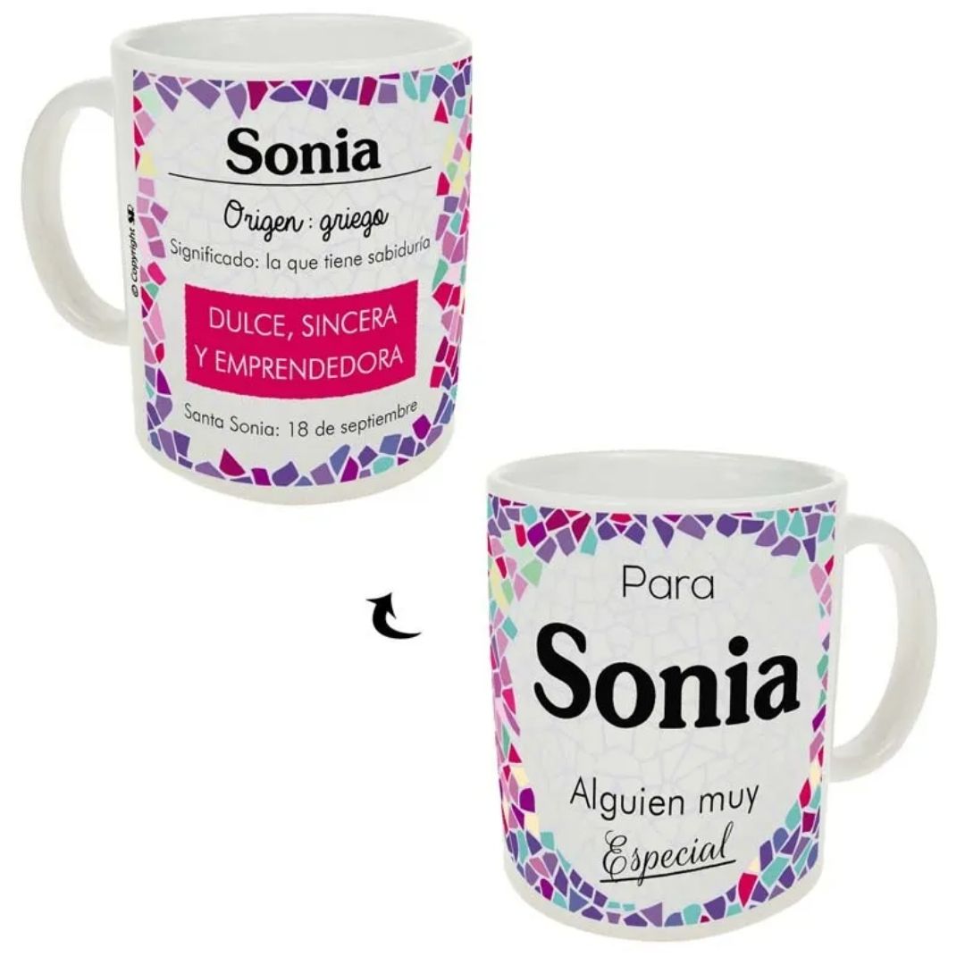 Taza trencadis personalizada