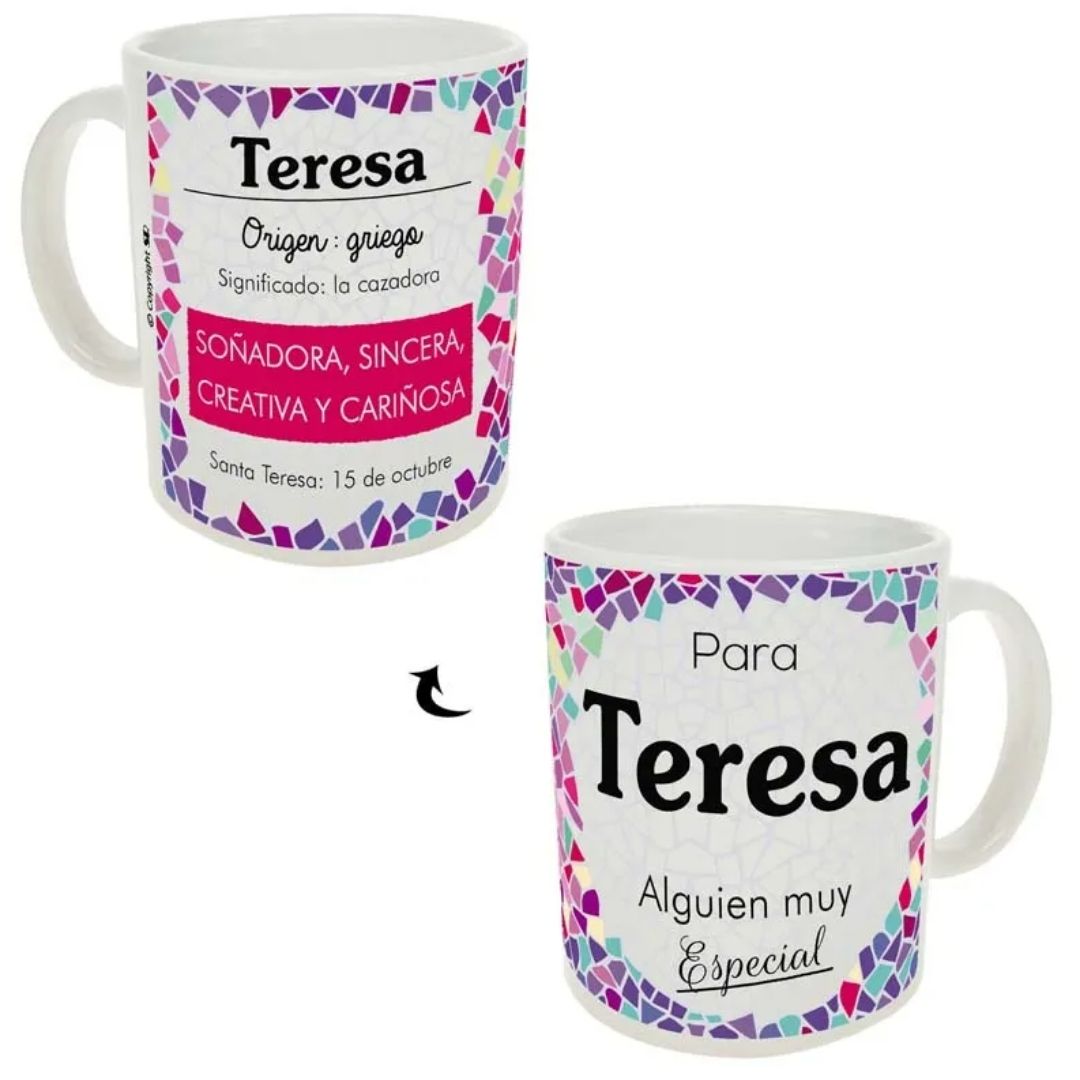 Taza trencadis personalizada
