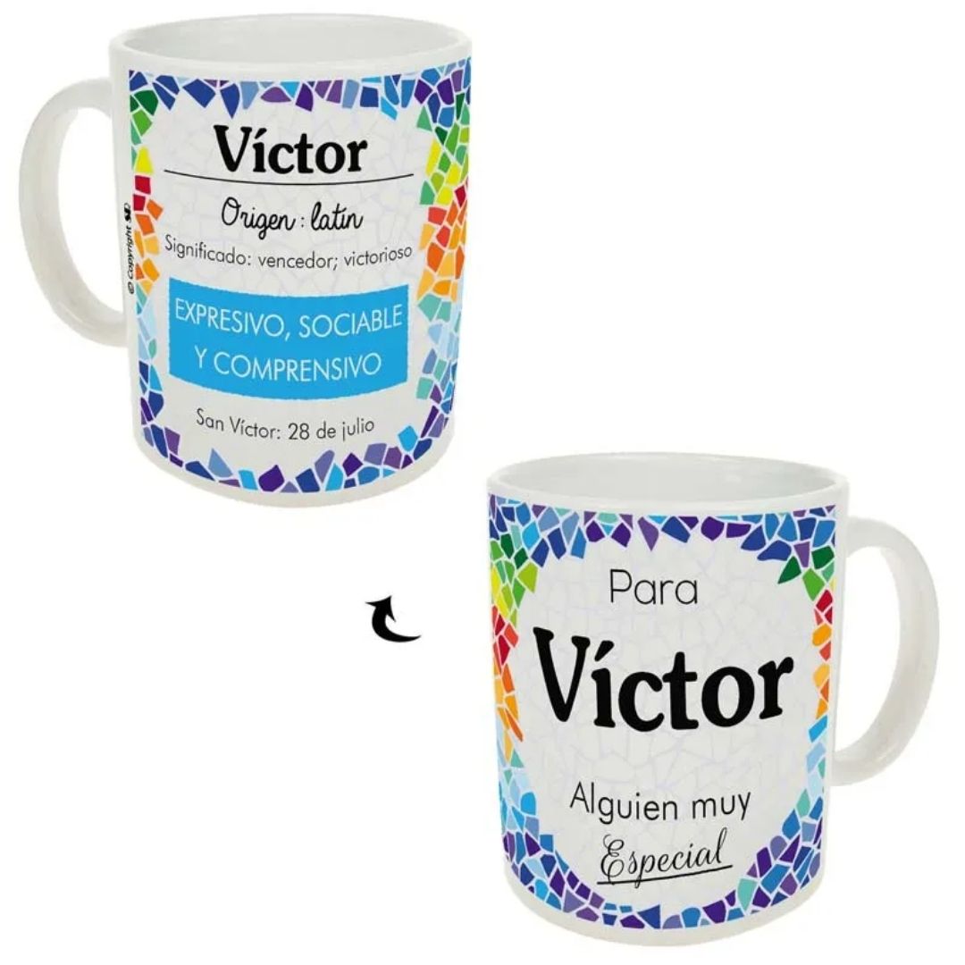 Taza trencadis personalizada
