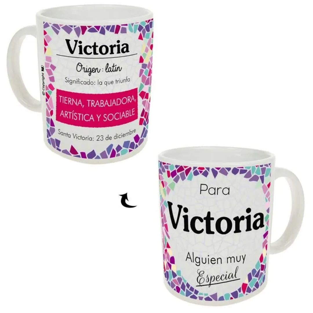 Taza trencadis personalizada