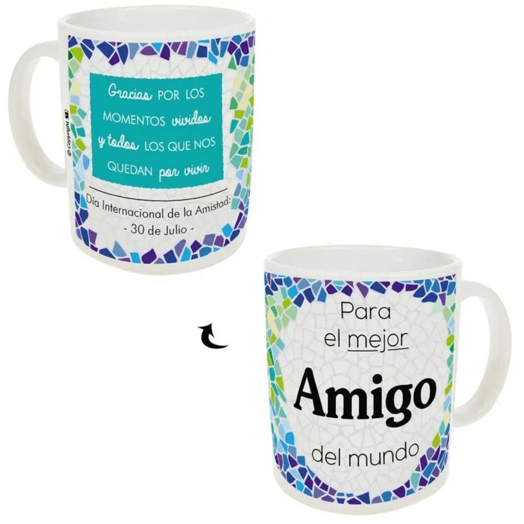 Taza trencadis personalizada