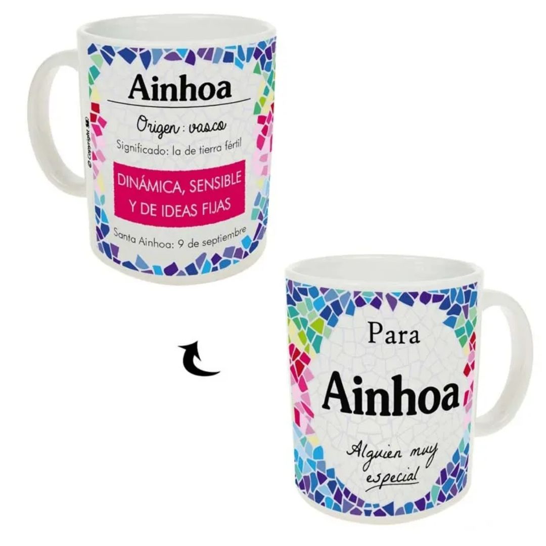 Taza trencadis personalizada