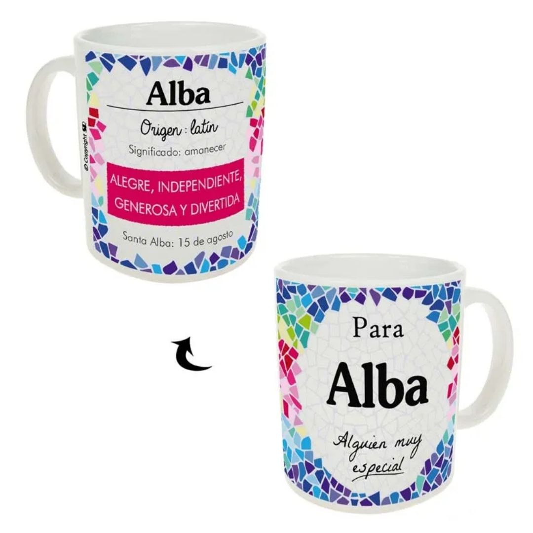 Taza trencadis personalizada