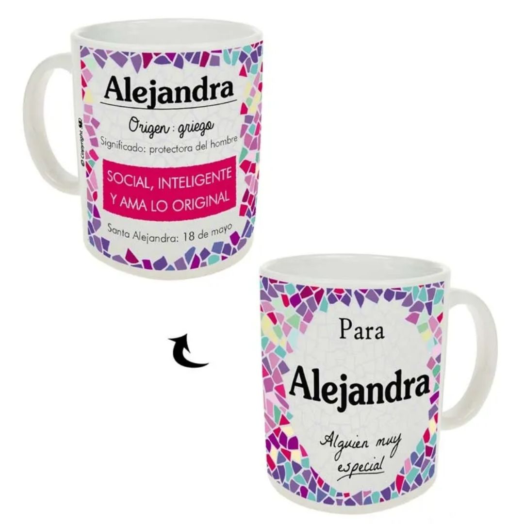 Taza trencadis personalizada