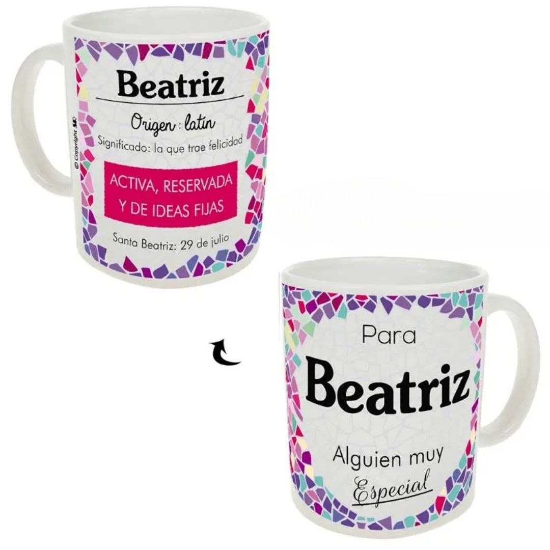 Taza trencadis personalizada
