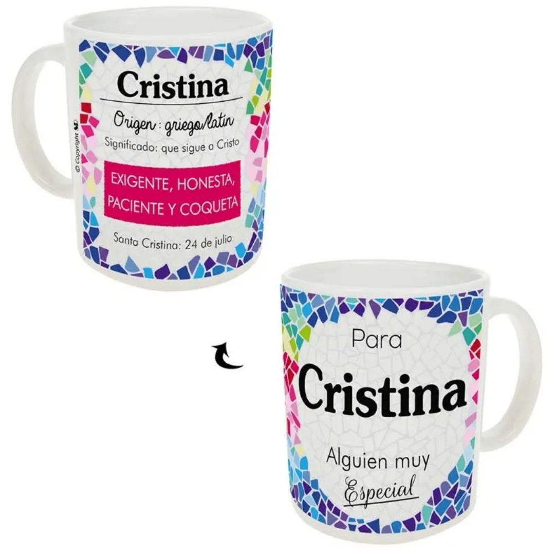 Taza trencadis personalizada