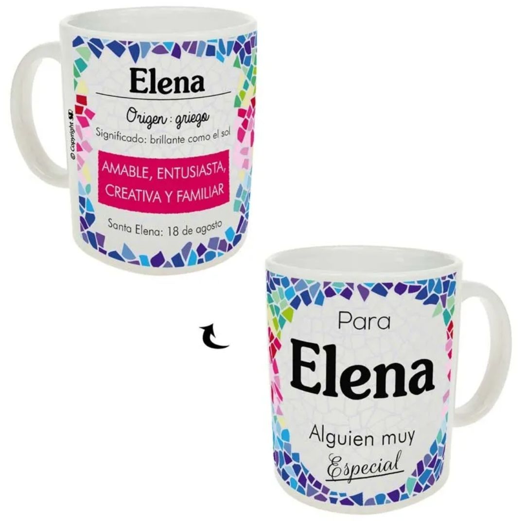 Taza trencadis personalizada