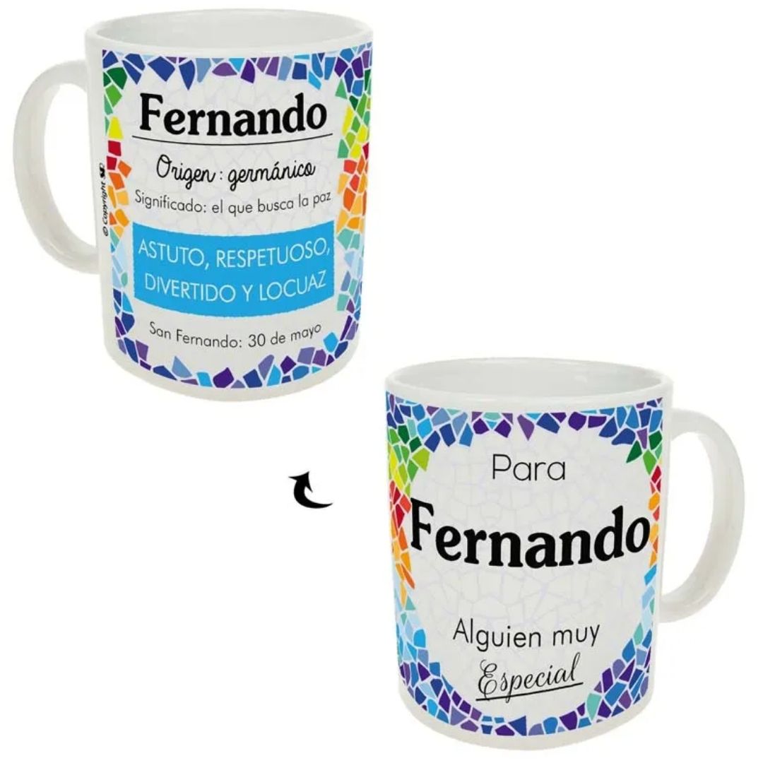 Taza trencadis personalizada