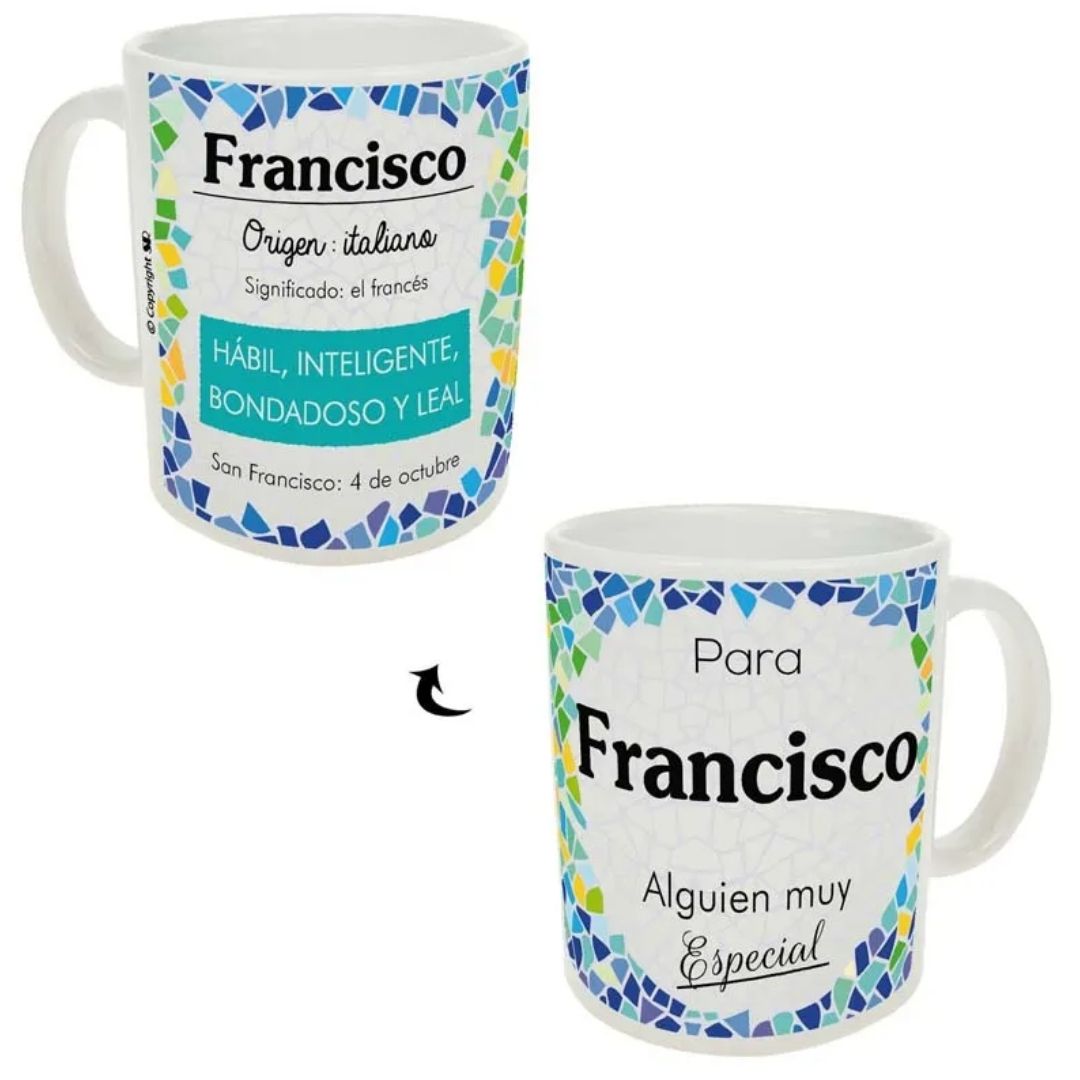 Taza trencadis personalizada