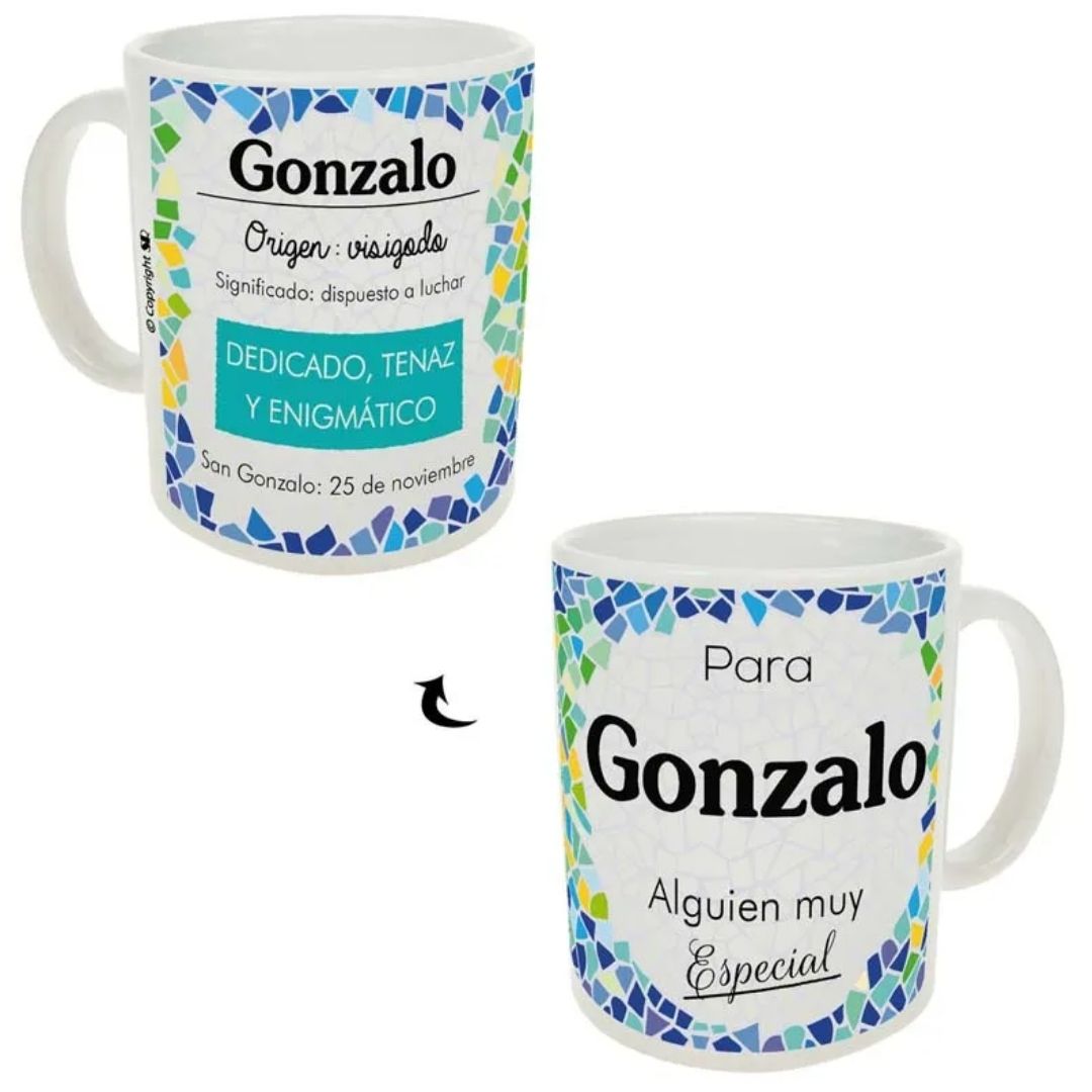 Taza trencadis personalizada