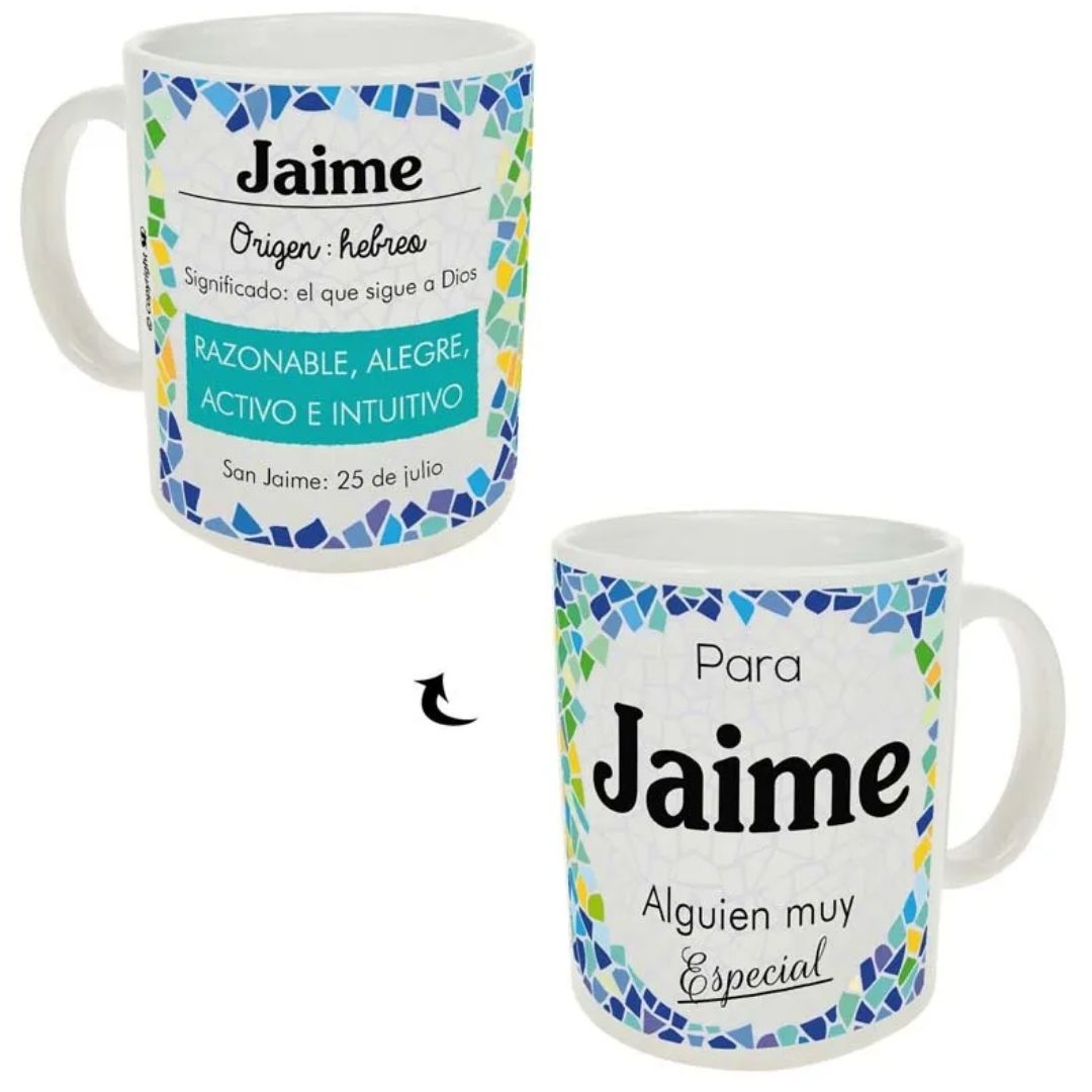 Taza trencadis personalizada
