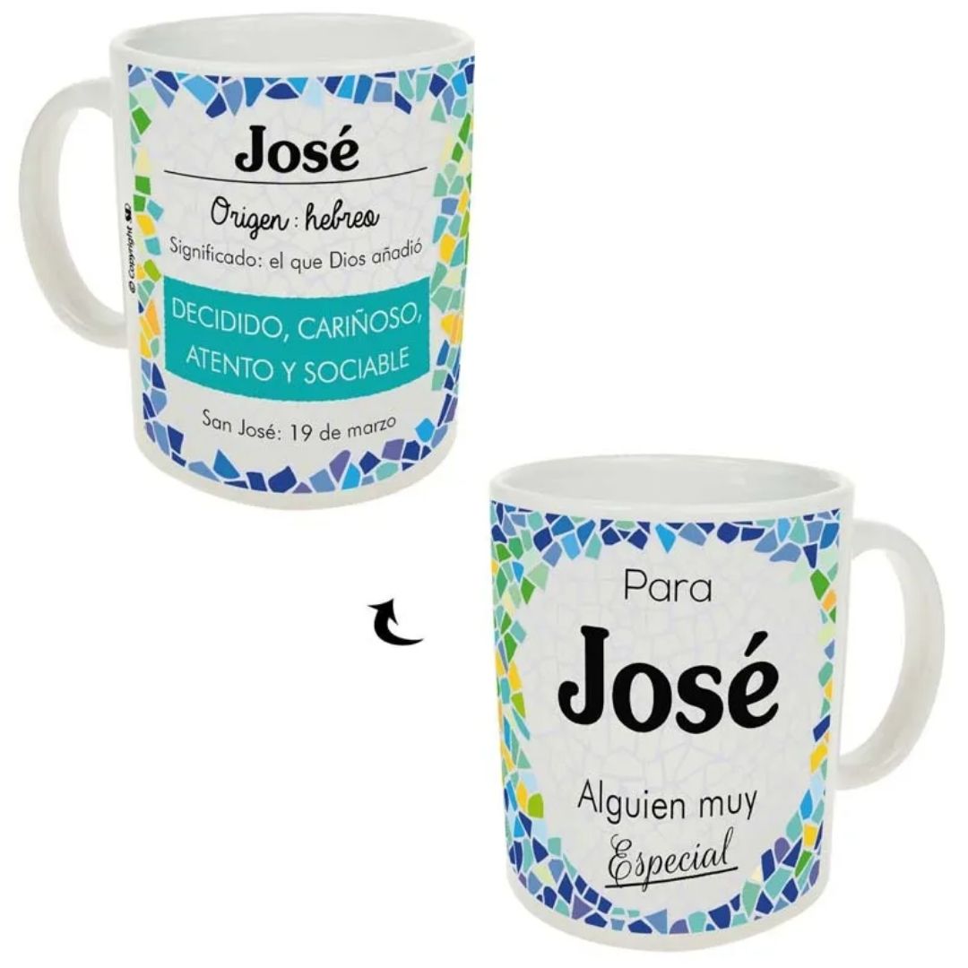 Taza trencadis personalizada