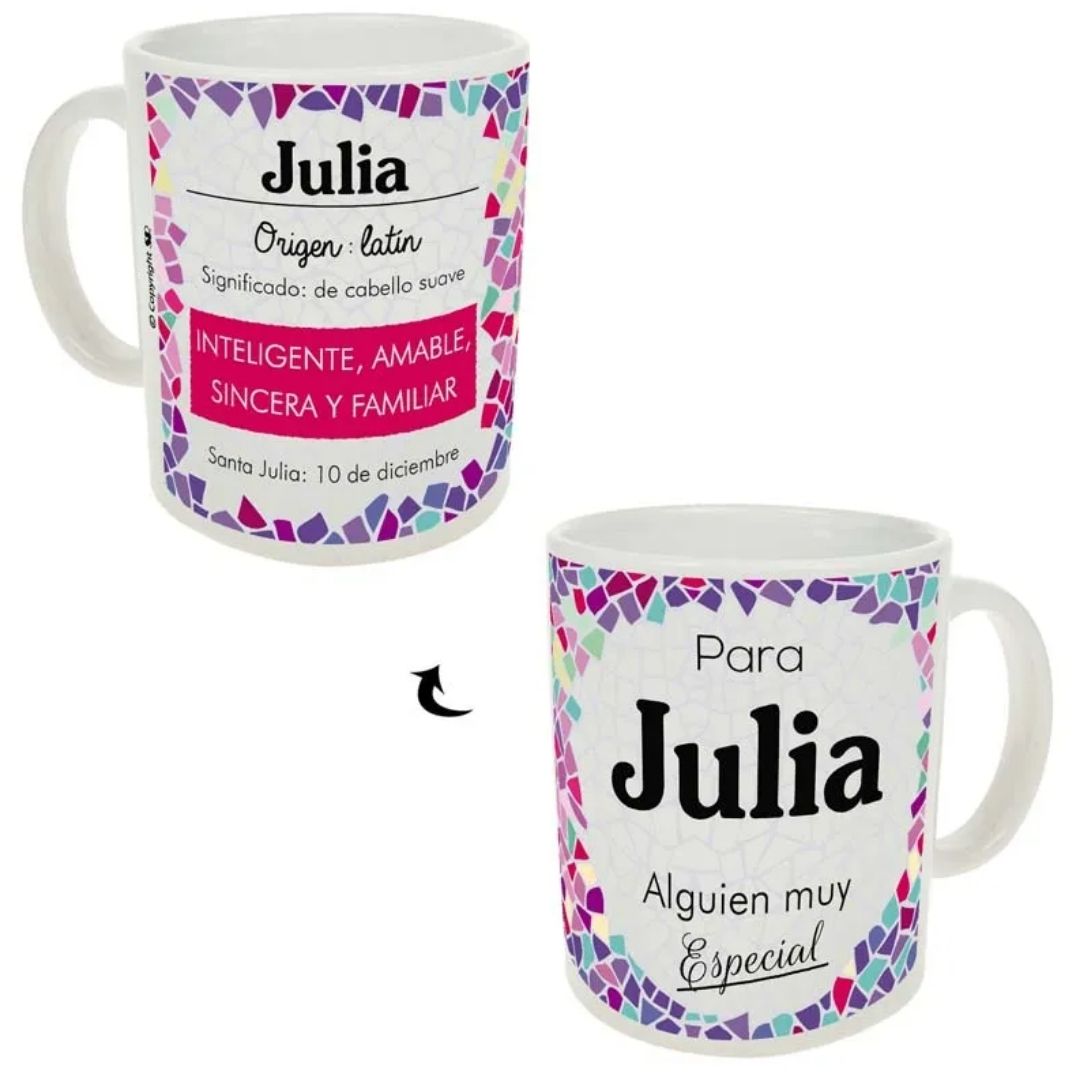 Taza trencadis personalizada