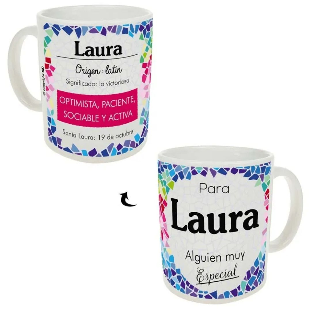 Taza trencadis personalizada