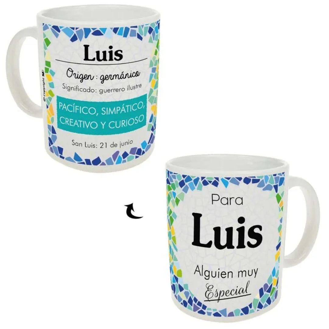 Taza trencadis personalizada