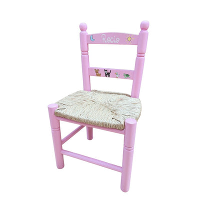 Silla de madera infantil personalizada