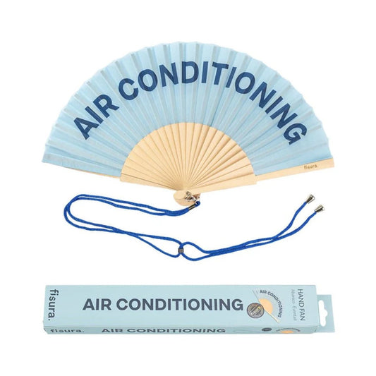Abanico “Air Conditioning” azul