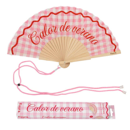 Abanico original Calor de Verano con diseño divertido para verano y playa