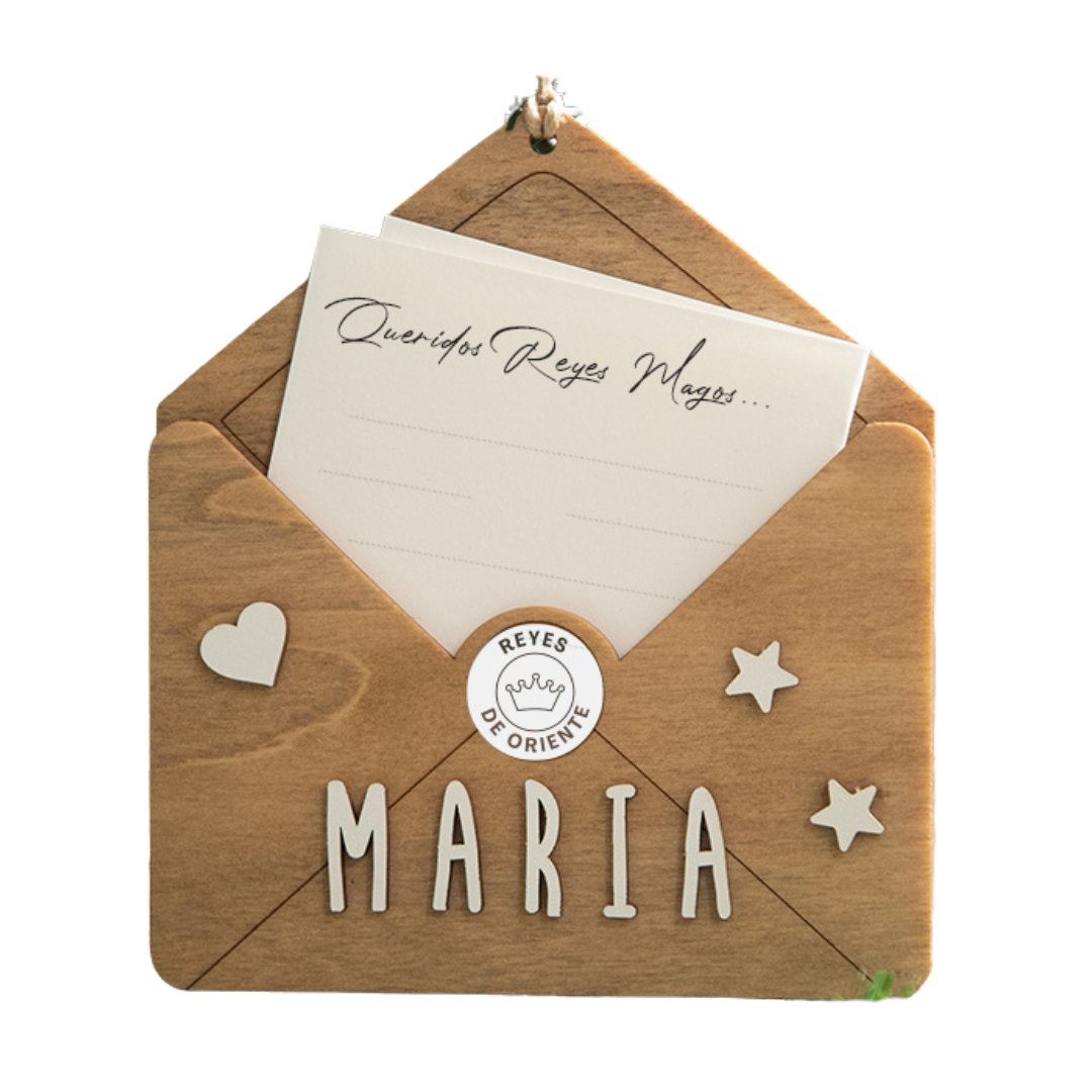 Adorno sobre de madera personalizable