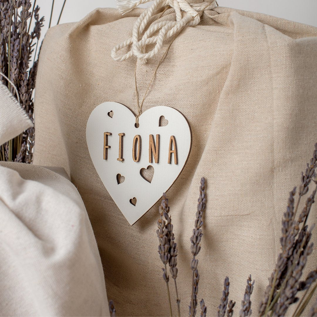 Corazón personalizado de madera