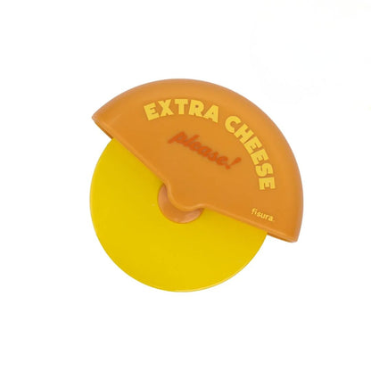 Corta pizza Extra Cheese Please Fisura amarillo con cuchilla extraíble