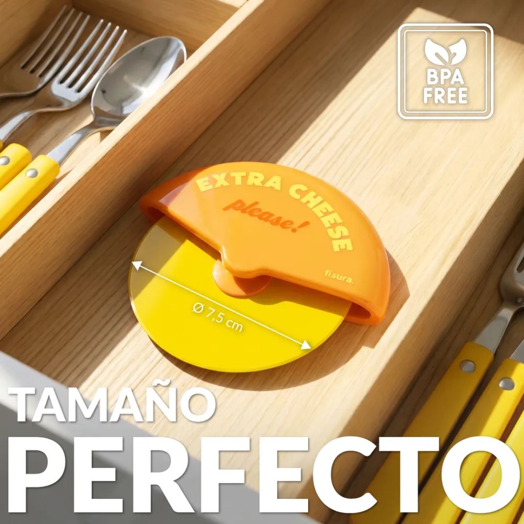 Accesorio de cocina divertido para cortar pizza