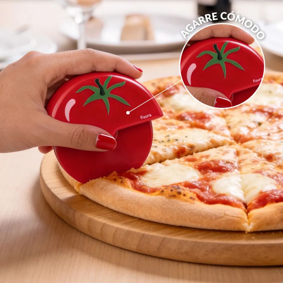 Accesorio de cocina para cortar pizza con forma redonda