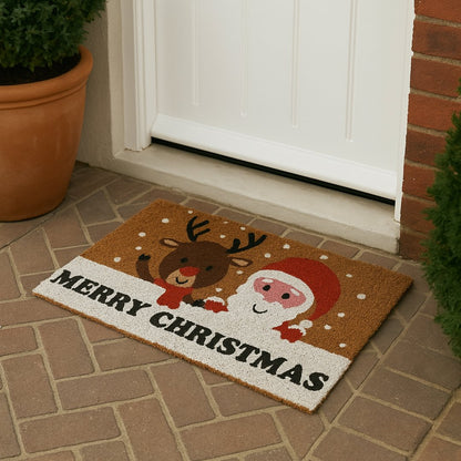 Felpudo Navidad fibra de coco