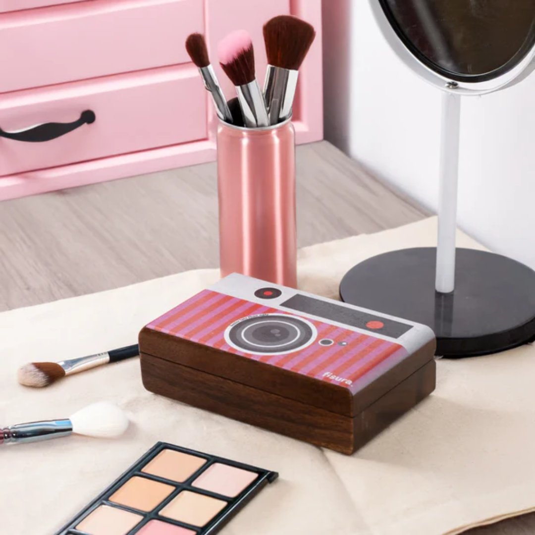 Joyero cámara retro