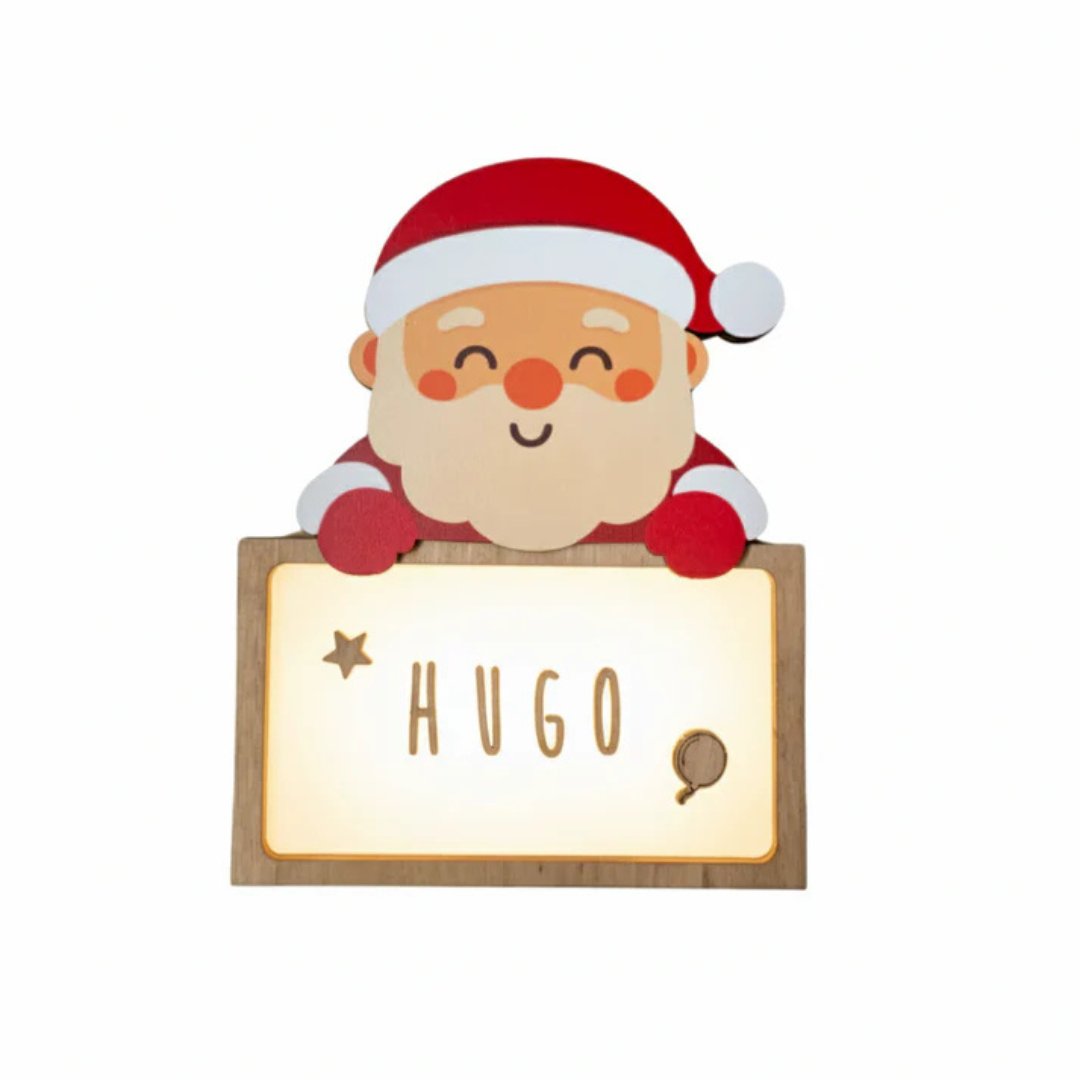 Lámpara de sobremesa Navidad | Papá Noel, Reno y Elfo