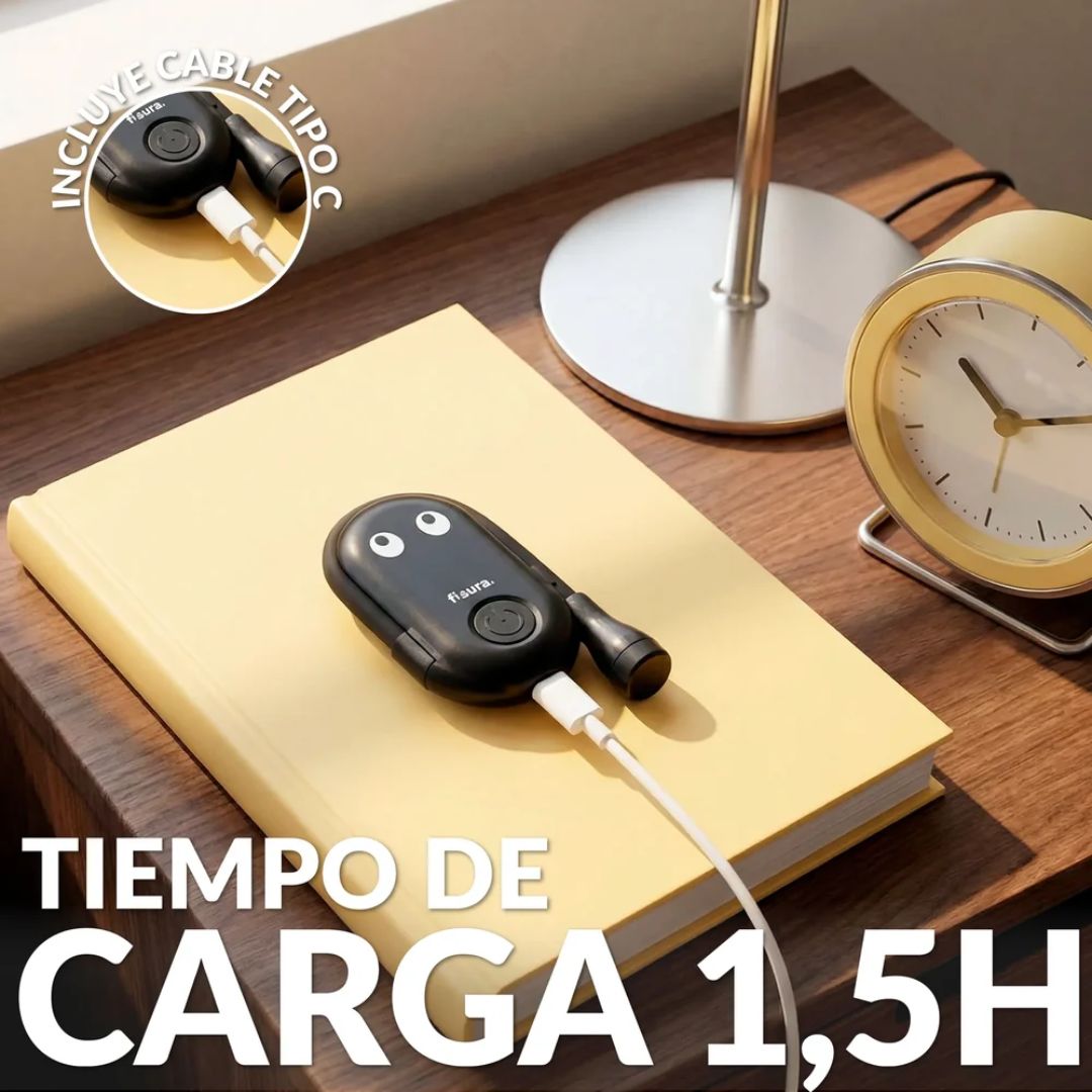 Luz de lectura recargable USB-C con cuello orientable 360 grados