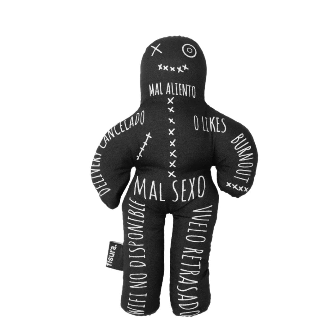 Muñeco Vudú Español con alfileres e instrucciones de Fisura