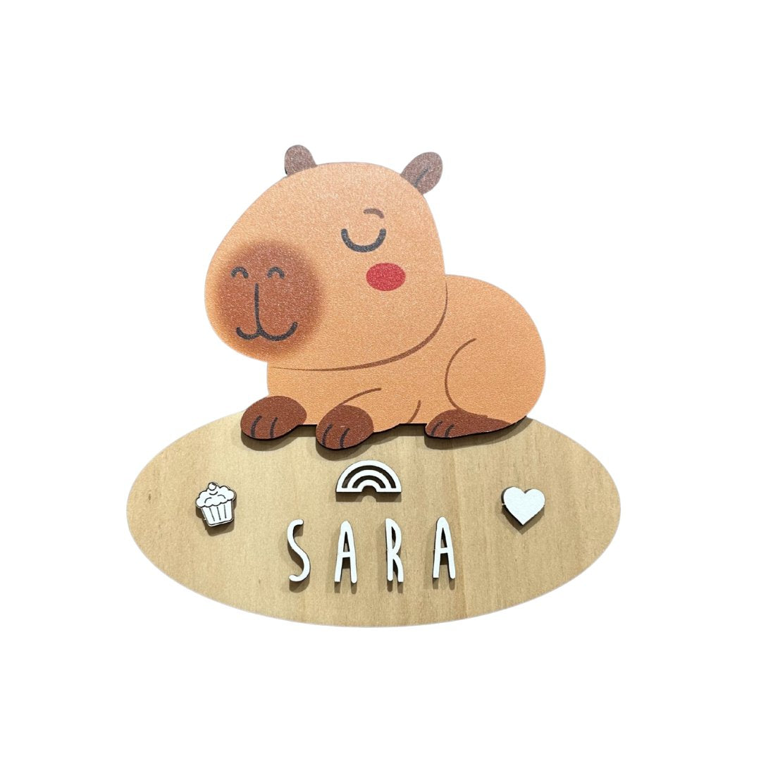 Placa de madera personalizable