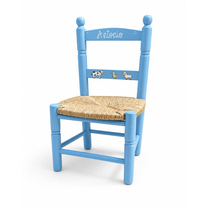 Silla de madera infantil personalizada