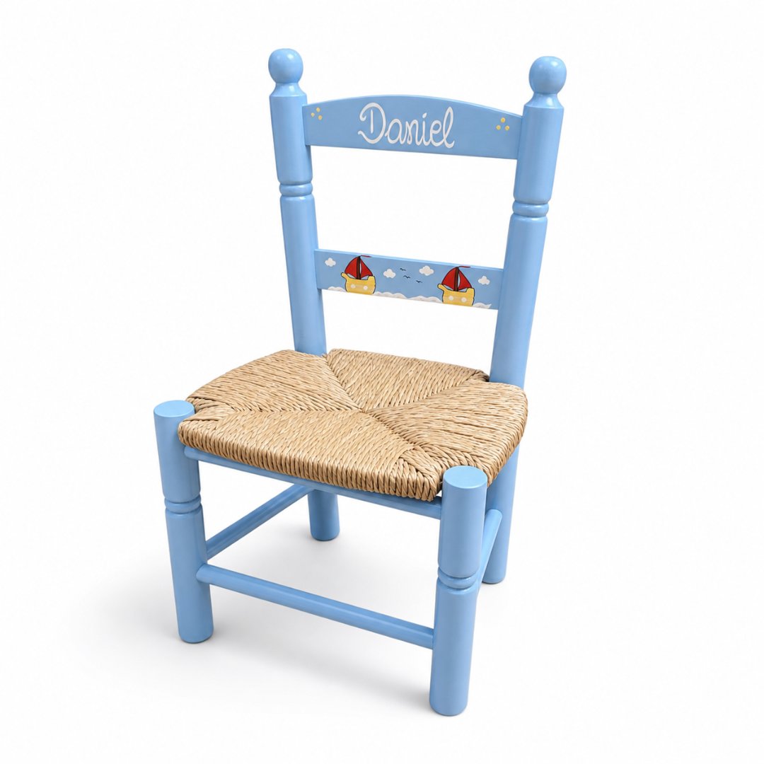 Silla de madera infantil personalizada