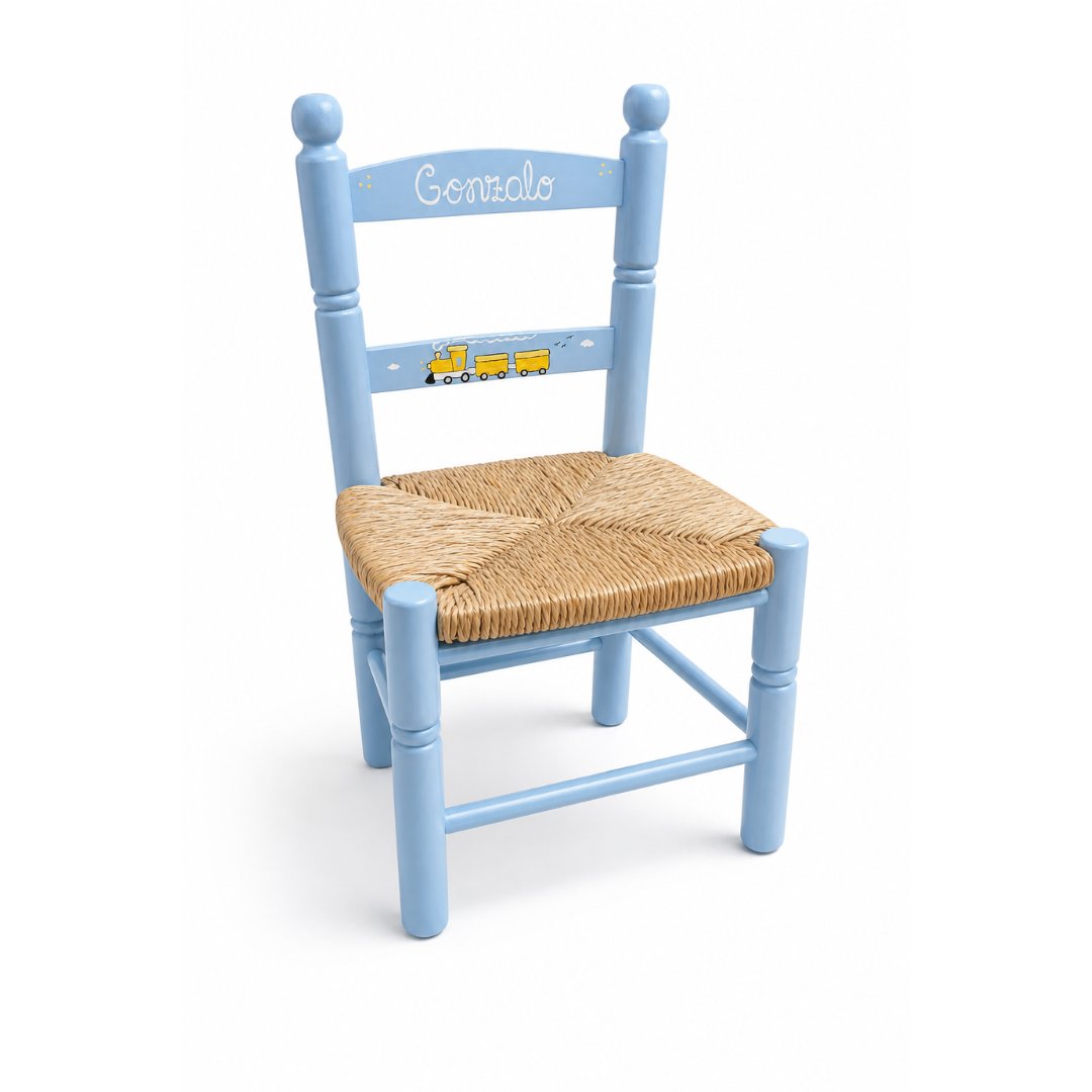 Silla de madera infantil personalizada