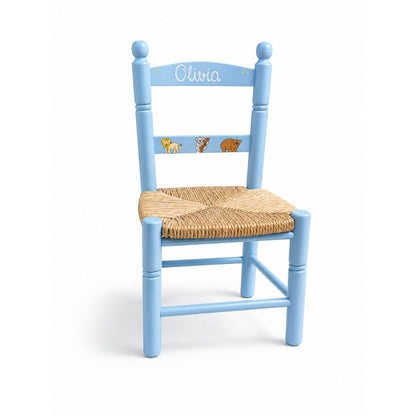 Silla de madera infantil personalizada