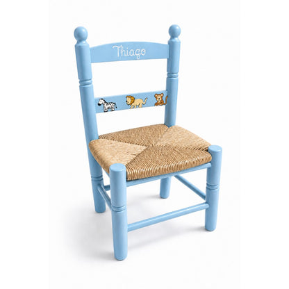 Silla de madera infantil personalizada