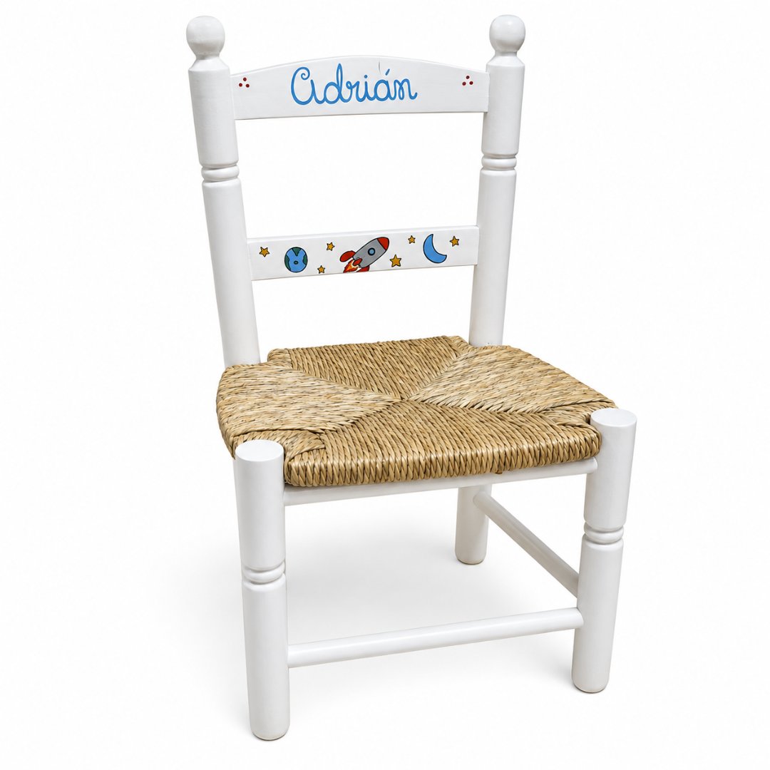 Silla de madera infantil personalizada
